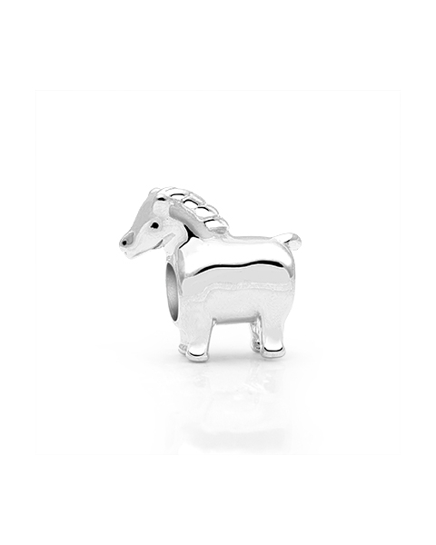 Hold your horses! Little girls love this Sterling pony charm.