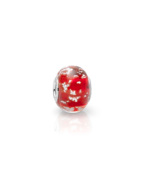 July Birthstone, Sterling Silver and Ruby Red Murano Glass (Hand Made in Italy) - Children&#039;s Adoré™ Charm