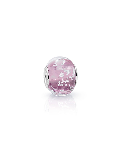 June Birthstone, Sterling Silver and Alexandrite Purple Murano Glass (Hand Made in Italy) - Children&#039;s Adoré™ Charm