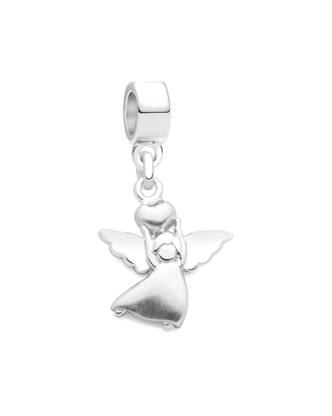 Love From Above, Sterling Silver Angel with Heart - Children&#039;s Adoré™ Dangle Charm