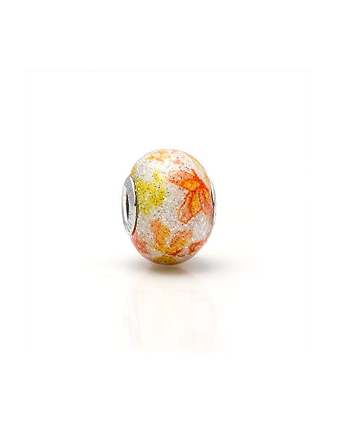 A drop of golden sun gleaming upon the wings of butterflies, this charm is a splendor.