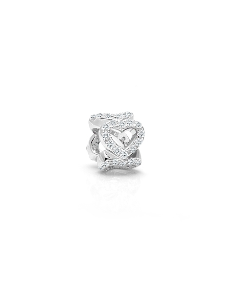 &quot;Their is no end to my love for you, it is infinite.&quot; Silver Girl&#039;s Open Heart Charm