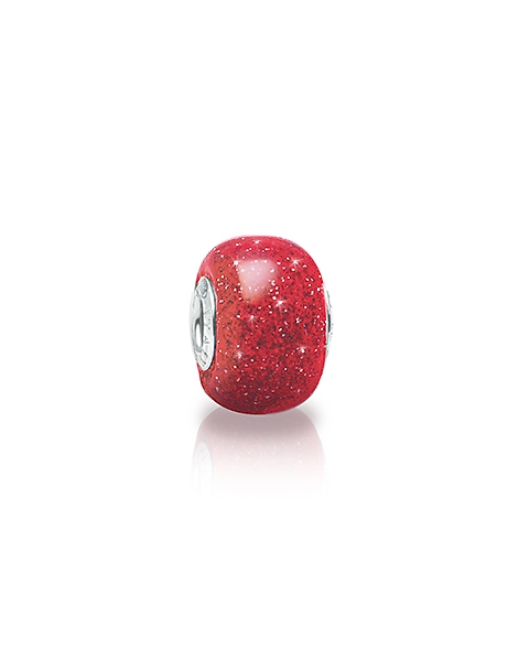 Ruby Slippers, Sterling Silver and Red Glittering Murano Glass (Hand Made in Italy) - Children&#039;s Adoré™ Charm