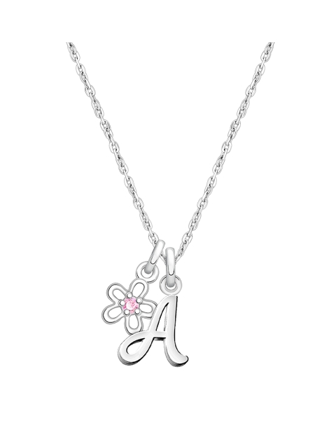 Cursive Initial &quot;Design Your Own&quot; Personalized Teen&#039;s Necklace for Girls (Optional Birthstone Charm) - Sterling Silver