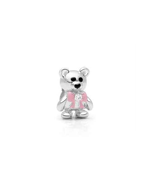 Best Friend Bear, Sterling Silver Teddy Bear with CZ Bow - Children&#039;s Adoré™ Charm