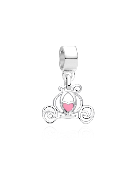 Your Carriage Awaits, Sterling Silver and Enamel Carriage - Children&#039;s Adoré™ Dangle Charm
