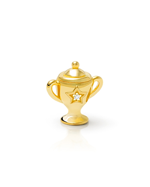 You&#039;re a Winner, Sterling Silver Trophy with 14K Gold Plating - Children&#039;s Adoré™ Charm