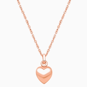 Power of Love, Children&#039;s Heart Necklace for Girls - 14K Rose Gold