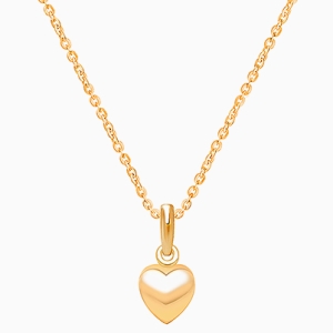 Power of Love, Teen's Heart Necklace for Girls - 14K Gold