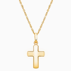 Regal Cross, Children&#039;s Necklace for Boys - 14K Gold