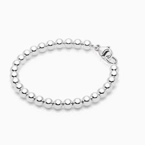 4mm Tiny Blessings Beads, Baby/Children's Beaded Bracelet for Girls - Sterling Silver