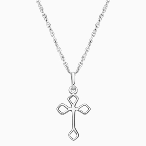 Boys Silver Cross Necklace
