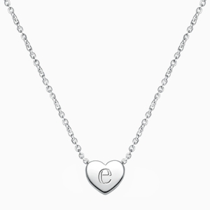 Mini Sliding Heart Necklace for Teens (Includes Chain & FREE Engraving) - Sterling Silver