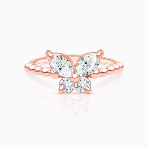 Rosabella™ Butterfly, Clear CZ Children's Ring for Girls - Sterling Silver