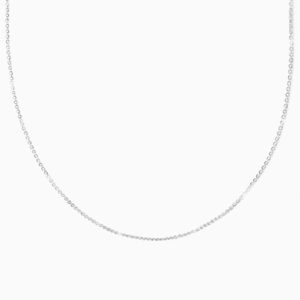 Individual Necklace Chain, Extendable Italian Made Diamond Cut Cable Chain - Sterling Silver