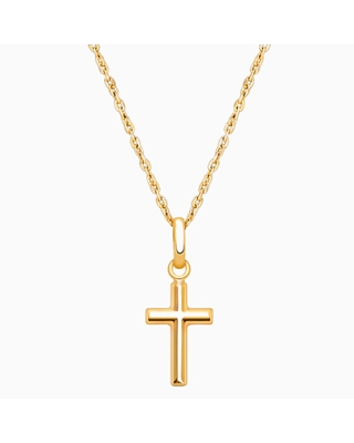 Everlasting Faith, Cross Children’s Necklace for Boys - 14K Gold