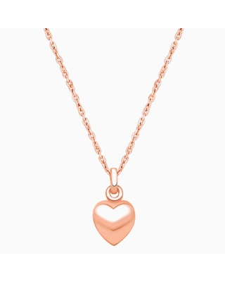Power of Love, Teen&#039;s Heart Necklace for Girls - 14K Rose Gold