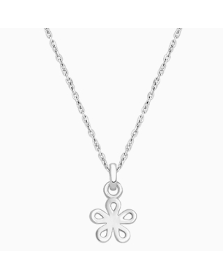 Daisy Dear, Children's Flower Necklace for Girls - 14K White Gold