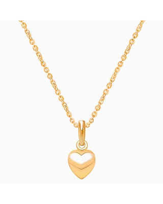 Power of Love, Teen&#039;s Heart Necklace for Girls - 14K Gold