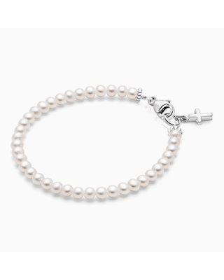 Sterling Silver Pearl Bracelet for Girls Christening/Baptism