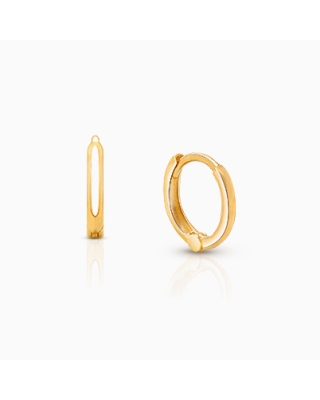 9mm Classic Huggie Hoops, Baby/Children&#039;s Earrings - 14K Gold