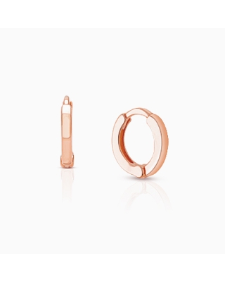 9mm Modern Huggie Hoops, Baby/Children&#039;s Earrings - 14K Rose Gold