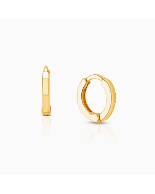 9mm Modern Huggie Hoops, Baby/Children&#039;s Earrings - 14K Gold