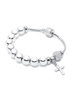 Adoré™ Rosary, First Holy Communion Children's Charm Bracelet for Girls - Sterling Silver
