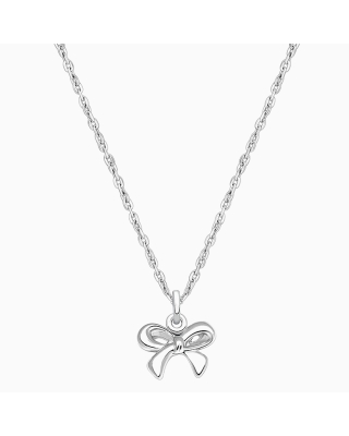 Gia™ Darling Bow, Children's Necklace for Girls - Sterling Silver