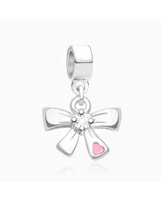 Bow-u-tiful You, Sterling Silver and Enamel Bow - Adoré™ Pendant