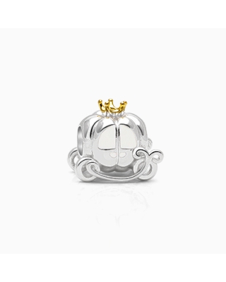 Fairy Tale Carriage, Sterling Silver with 14K Gold Plated Crown - Adoré Charm