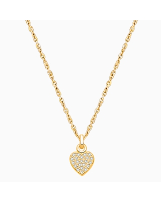 From the Heart with Genuine Diamonds, Children&#039;s Necklace for Girls - 14K Gold