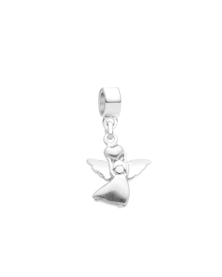 Enlarged to Show Detail Adoré&trade; Charm Shown with Silver Bail