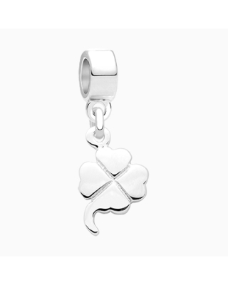Lucky Clover, Sterling Silver Four-Leaf Clover - Children&#039;s Adoré™ Dangle Charm