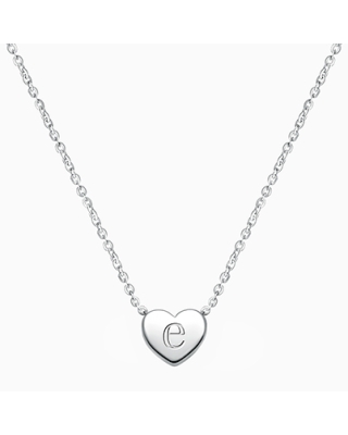 Mini Sliding Heart Necklace for Children (Includes Chain & FREE Engraving) - Sterling Silver