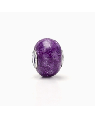 I Believe in Magic, Sterling Silver and Patronum Purple Murano Glass (Hand Made in Italy) - Adoré Charm