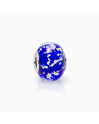 September Birthstone, Sterling Silver and Sapphire Blue Murano Glass (Hand Made in Italy) - Children&#039;s Adoré™ Charm