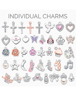 Individual Charm - Over 70 Sterling Silver Baby/Children Charms and Pendants to Choose From! (Add to Your Existing Bracelet or Necklace)