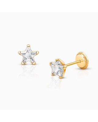 star stud earrings for children