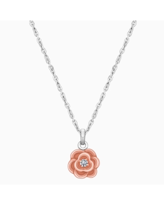 Rosabella™ Rose, Children&#039;s 2-Tone Necklace for Girls - Sterling Silver