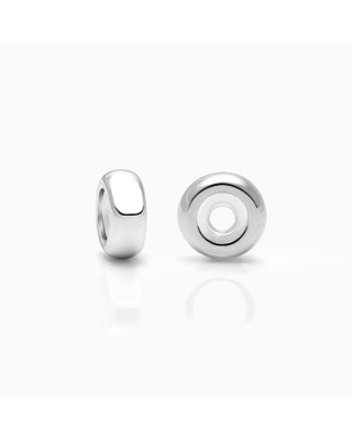 Stopper Beads (Set of 2), Sterling Silver Safety Stops - Adoré Findings