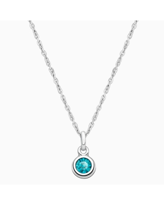 tB® Birthstone, Children's Personalized Necklace for Girls (All 12 Crystal Birthstones Available) - Sterling Silver