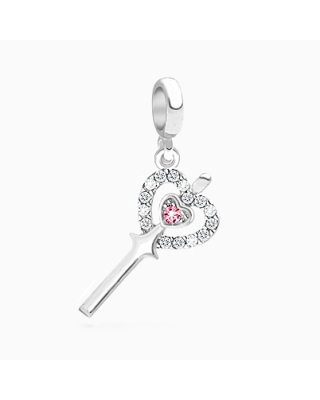 Fairy Godmother, Sterling SIlver and Pavé CZ Magic Wand - Adoré Pendant