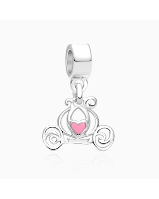 Your Carriage Awaits, Sterling Silver and Enamel Carriage - Children&#039;s Adoré™ Dangle Charm