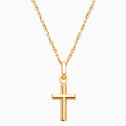 Everlasting Faith, Cross Children’s Necklace for Boys - 14K Gold