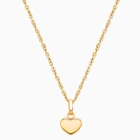 Modern Heart, Teen&#039;s Necklace for Girls - 14K Gold