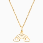 Over the Rainbow, Children&#039;s Necklace for Girls - 14K Gold