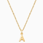 Modern Initial Personalized Children&#039;s Necklace for Boys- 14K Gold