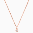 My 1st Diamond, Teeny Tiny Children&#039;s Necklace with Genuine Diamond for Girls - 14K Rose Gold