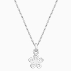 Daisy Dear, Children&#039;s Flower Necklace for Girls - 14K White Gold